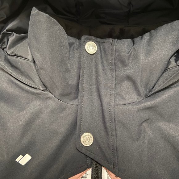 Obermeyer Girls Ski Jacket - Black, Pink size 10 - 12 - Picture 5 of 12